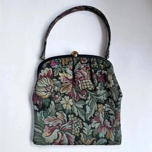 Vintage Jane Shilton Tapestry Pocketbook Handbag Purse